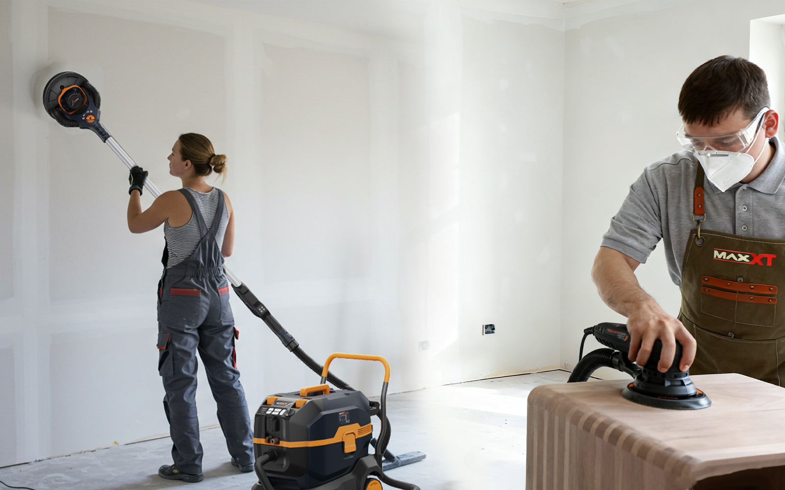 Comparison of drywall sander vs orbital sander, highlighting key features and uses for each tool in sanding projects.