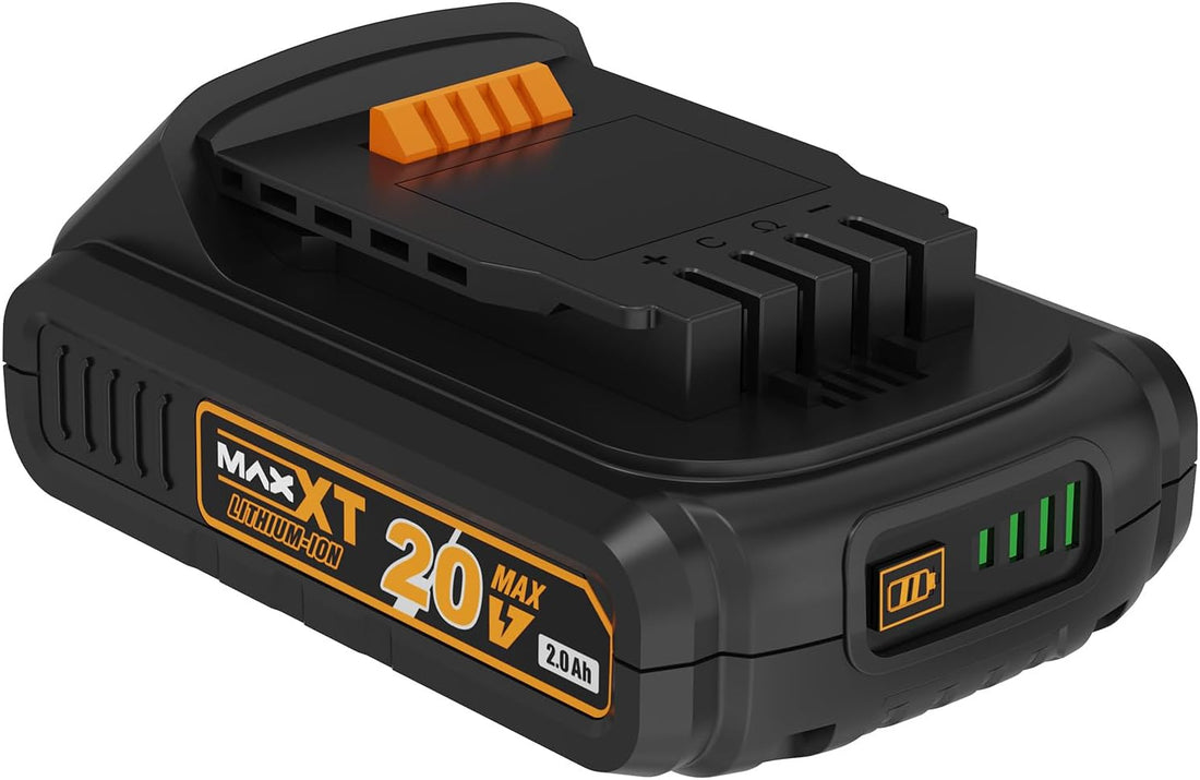 MAXXT 20V 2.0Ah Battery Pack, Compatible MAXXT Products, Offering Long-Lasting Endurance, Rapid Charging Usage (Orange, 2.0Ah)
