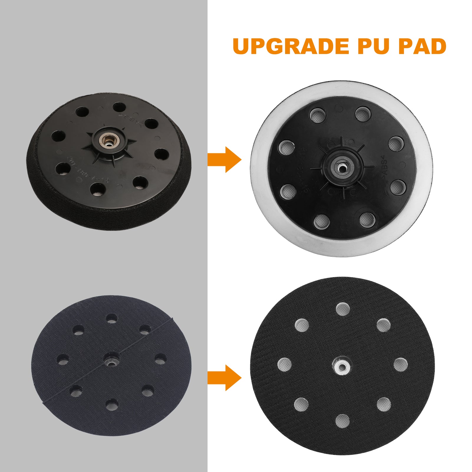 MAXXT sanding pad 180mm professional sanding disc for drywall sander - 8 holes - round - with screws and washer- for MAXXT Drywall Sander R7503