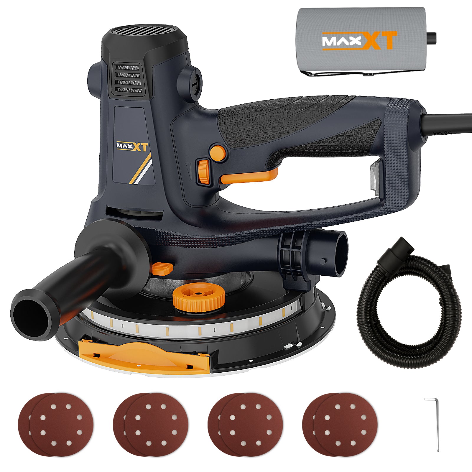 MAXXT Handheld Drywall Sander 810W, Electric Sander for Walls,Rough an