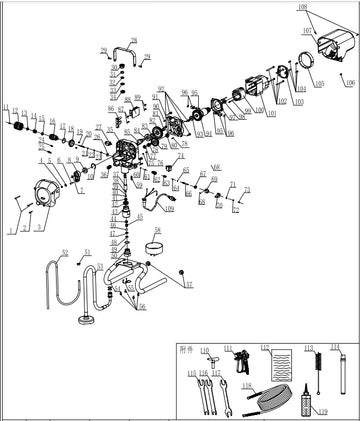 Adjustable valve assembly for Painting sprayer R9221