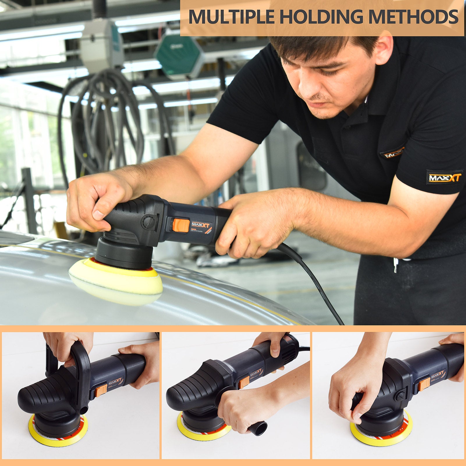 MAXXT Car Buffer Polisher 5 inch Dual Action Small Car Buffer Machine