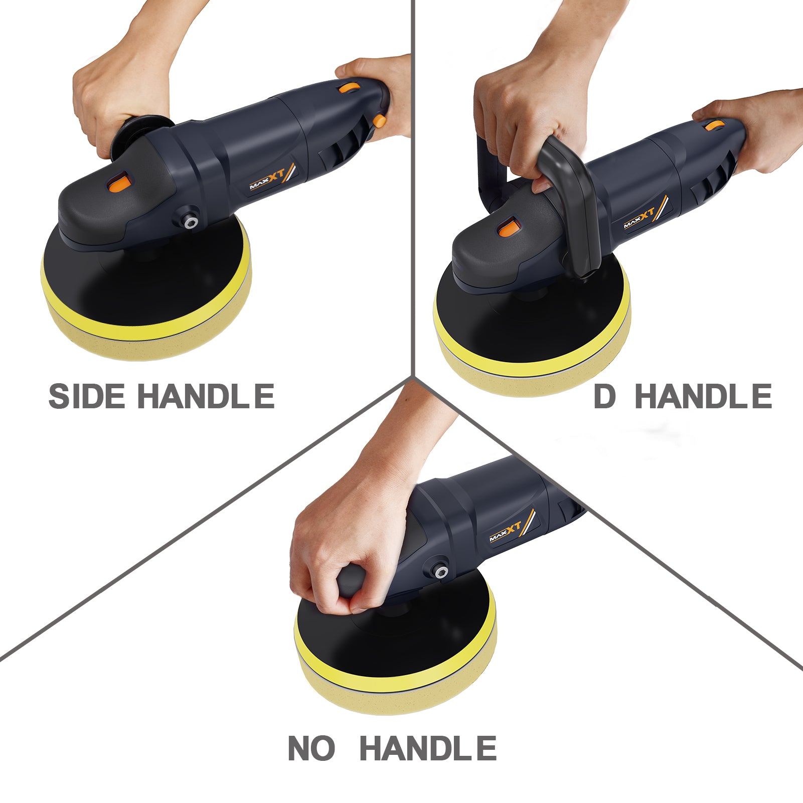MAXXT Buffer Polisher/ car polisher/ Sander polisher/ Sanding Polisher, Soft start and Constant speed; 10A Motor, Variable speed 600-3000 RPM; 7” backing plate; Comes with 7