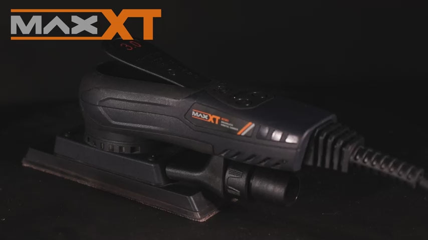 MAXXT Brushless Sheet Sander Electric 3mm Orbital 350W 3A Multi-Function 10000RPM Variable Speed Corded Orbital Sanders Machine with 10 Sanding Paper for Woodworking Palm Sander Finishing Sander