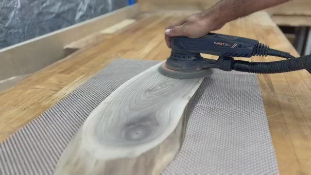 MAXXT Electric 5mm Random Orbital Sander, Brushless 350W 3A Palm Sander, Multi-Function Variable Speed Electric Corded Orbital Sanders Machine with 6Inch Sanding Pad, 10 Sanding Paper for Woodworking